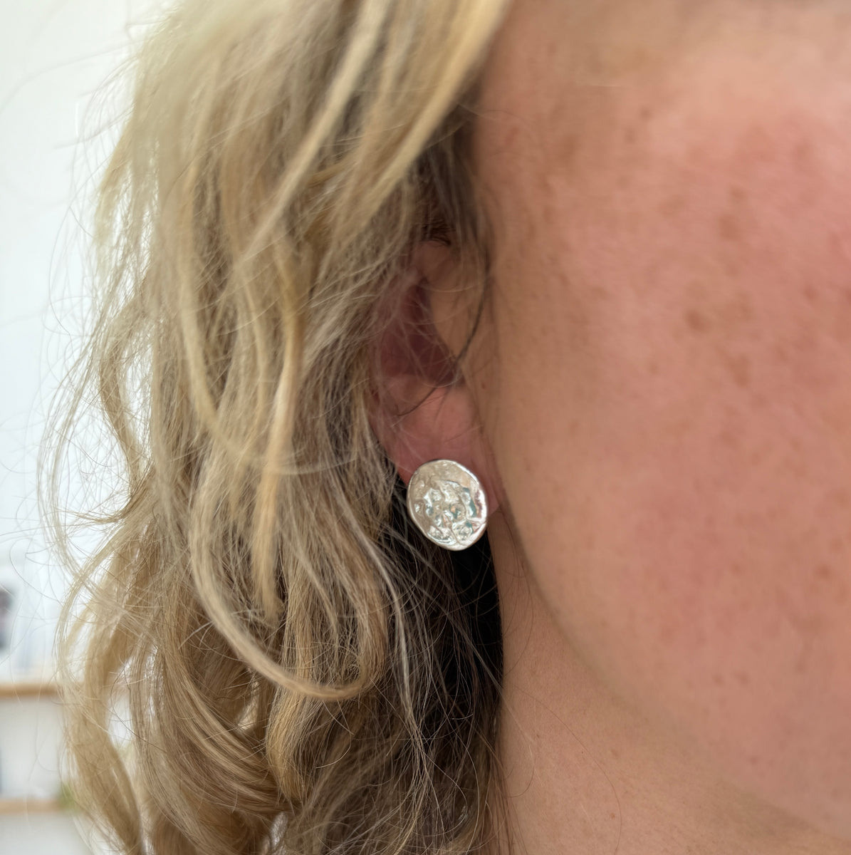 Silver Zadie Disc Earring – Mercurial Studio