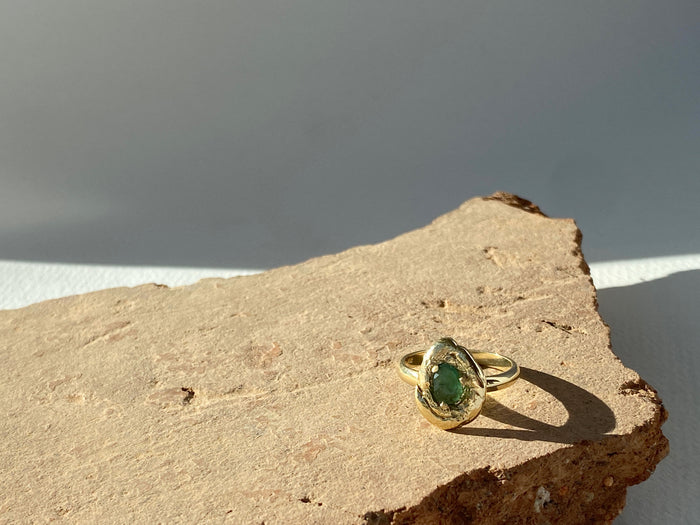 Heirloom Astra Emerald Nugget Ring