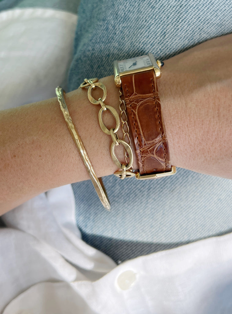 Heirloom Gold Rib Bangle