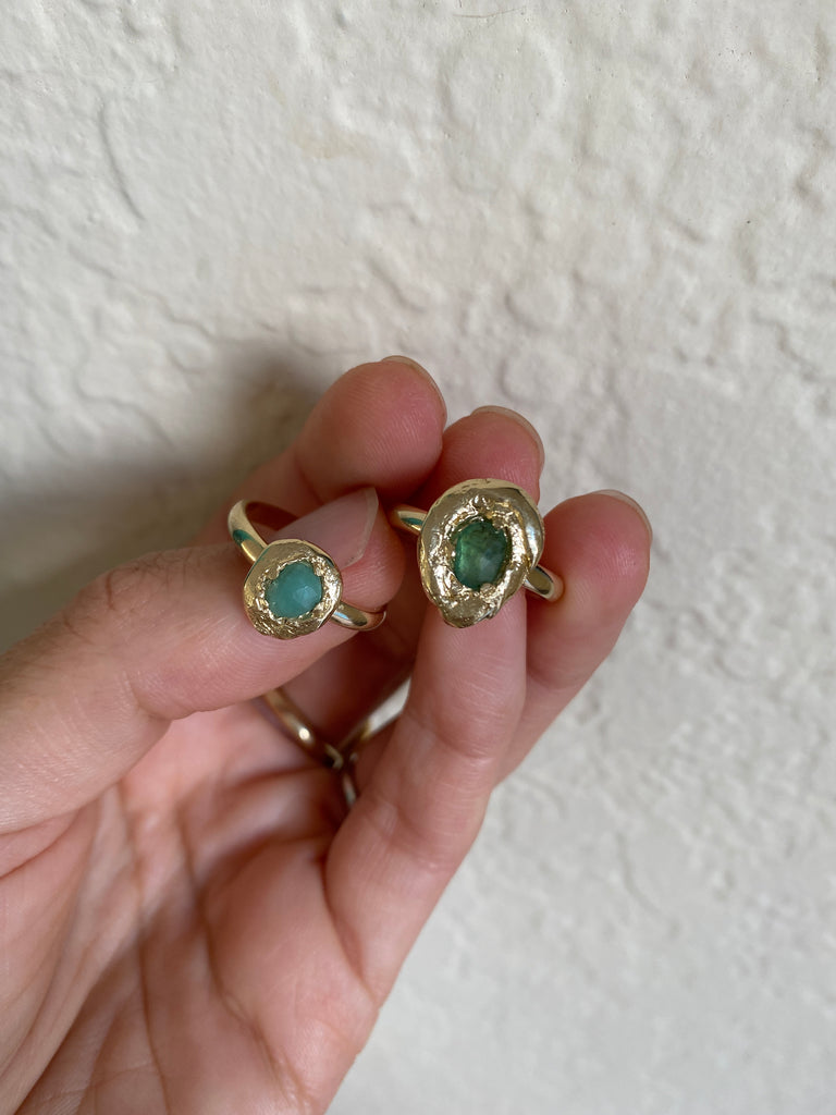 Heirloom Isles Emerald Nugget Ring