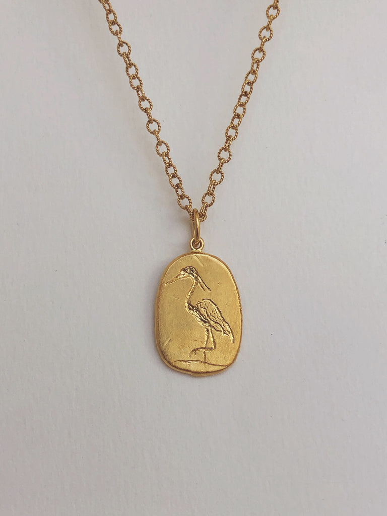 Quiet Heron Necklace