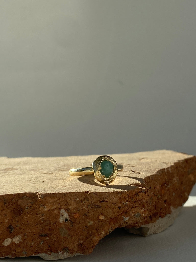 Heirloom Isles Emerald Nugget Ring