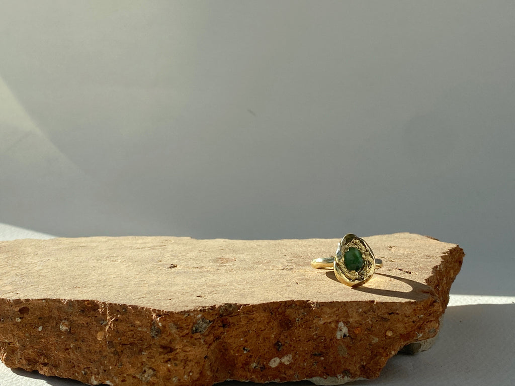 Heirloom Astra Emerald Nugget Ring